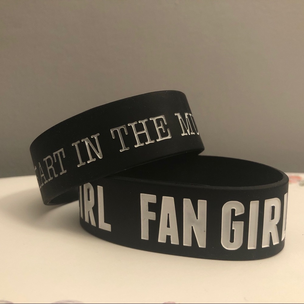 SET OF 2 Rubber Bracelets from Hot Topic